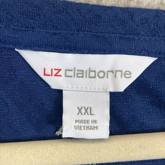 Liz Claiborne stretch knit midi dress wrap front professional sophisticated XXL - Picture 4 of 10